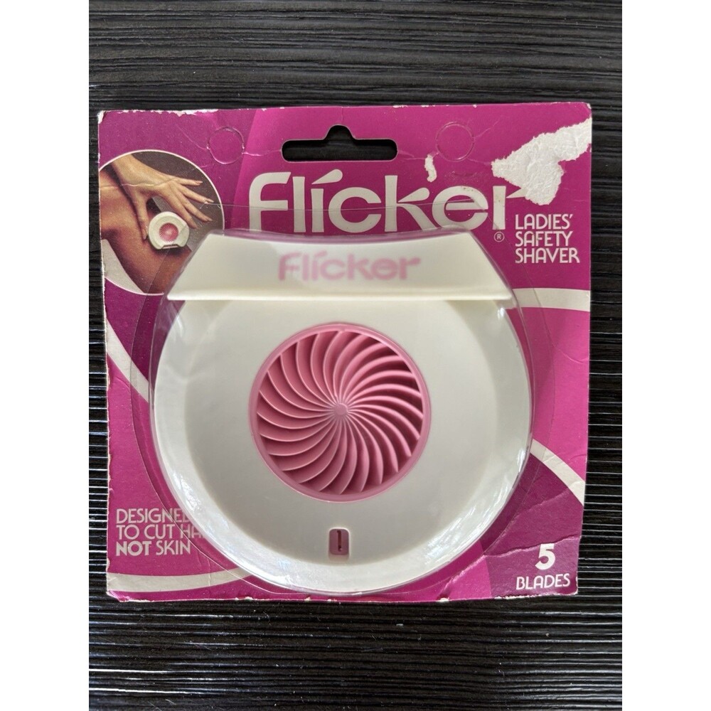 Flicker Women's Shaver 5 Blade Razor SEALED Ladies Safety NOS New VNTG
